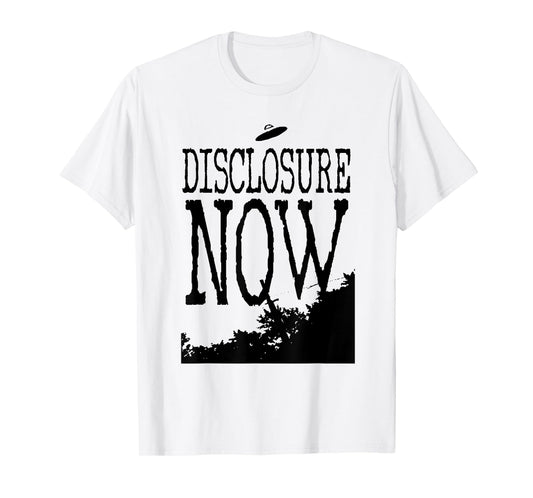 Disclosure NOW UFO UAP Jet Fighter Extraterrestrial Alien T-Shirt