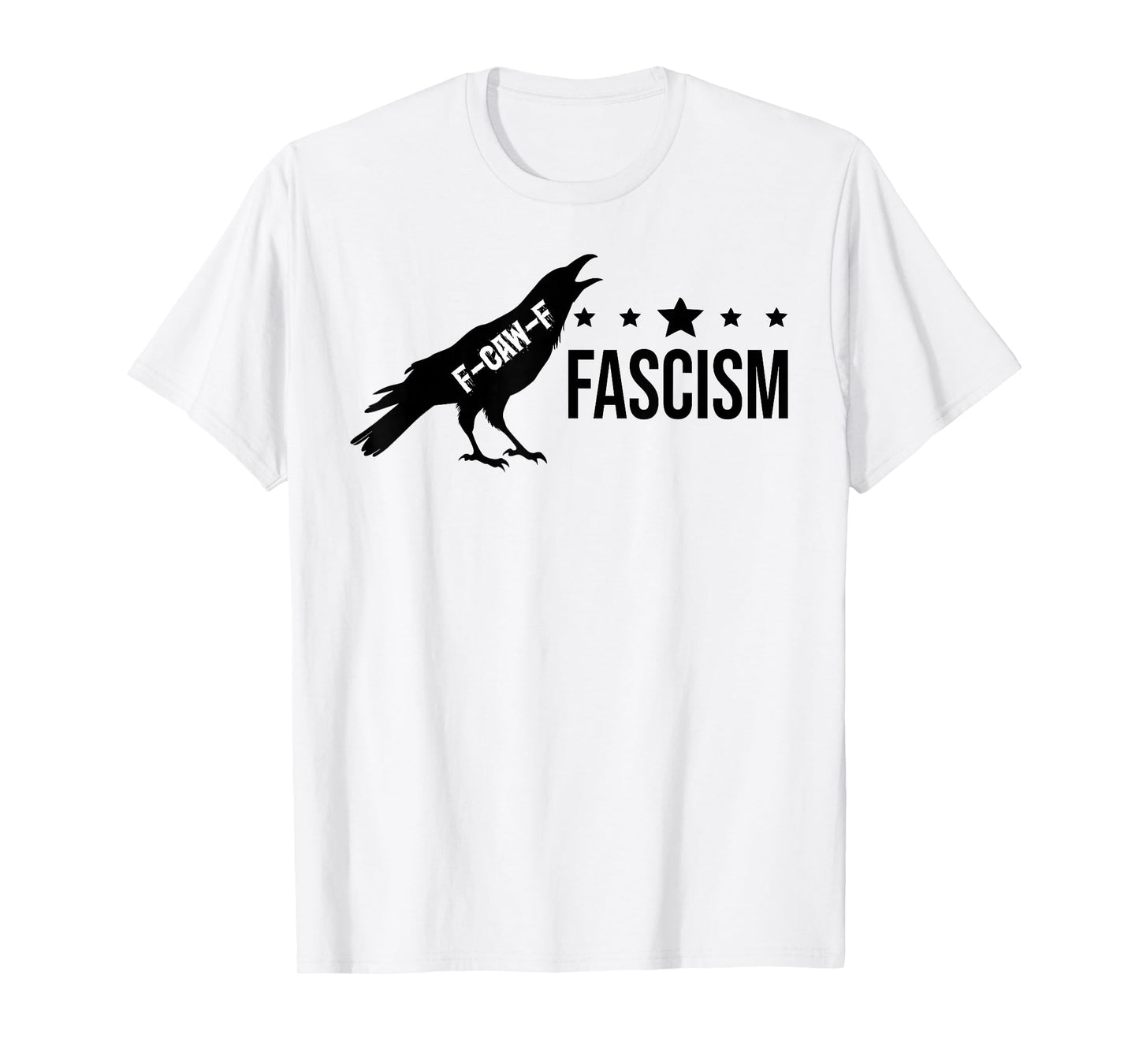Resist Fascism Sign F Caw F Oligarchy No Kings Pro Democracy T-Shirt