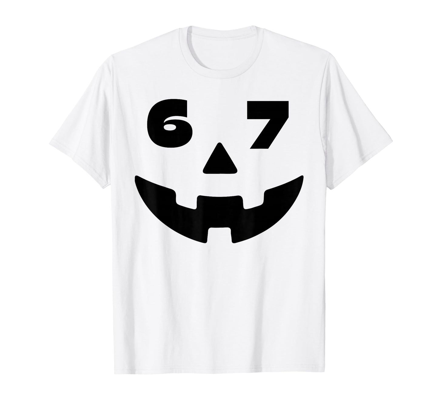 Six Seven Halloween Costume for Students Teachers Funny 6 7 T-Shirt