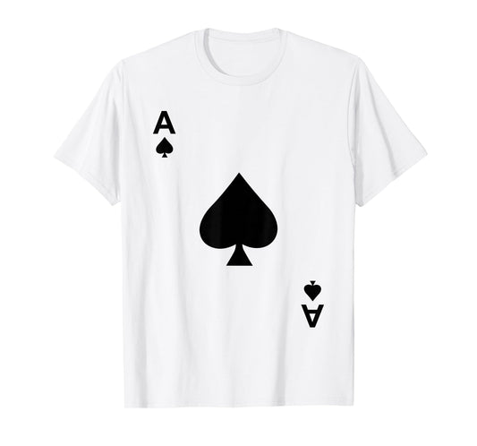 Ace of Spades Tshirt Blackjack Cards Poker 21 Teeshirt T-Shirt