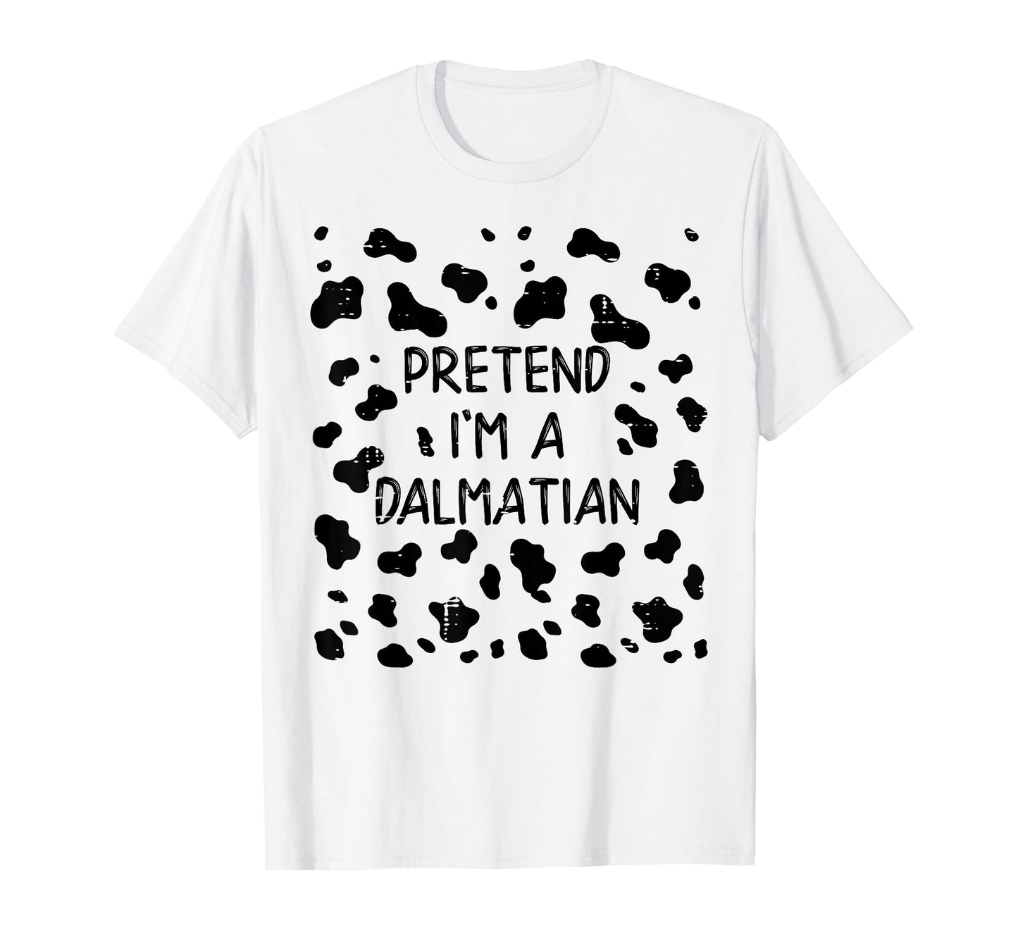 Halloween Pretend Dalmatian Dog Funny Costume Men Women Kids T-Shirt