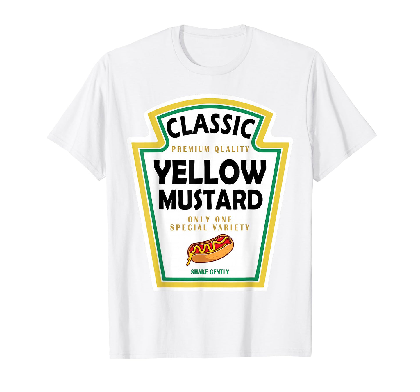 Yellow Mustard DIY Halloween Costume Matching Group Mustard T-Shirt