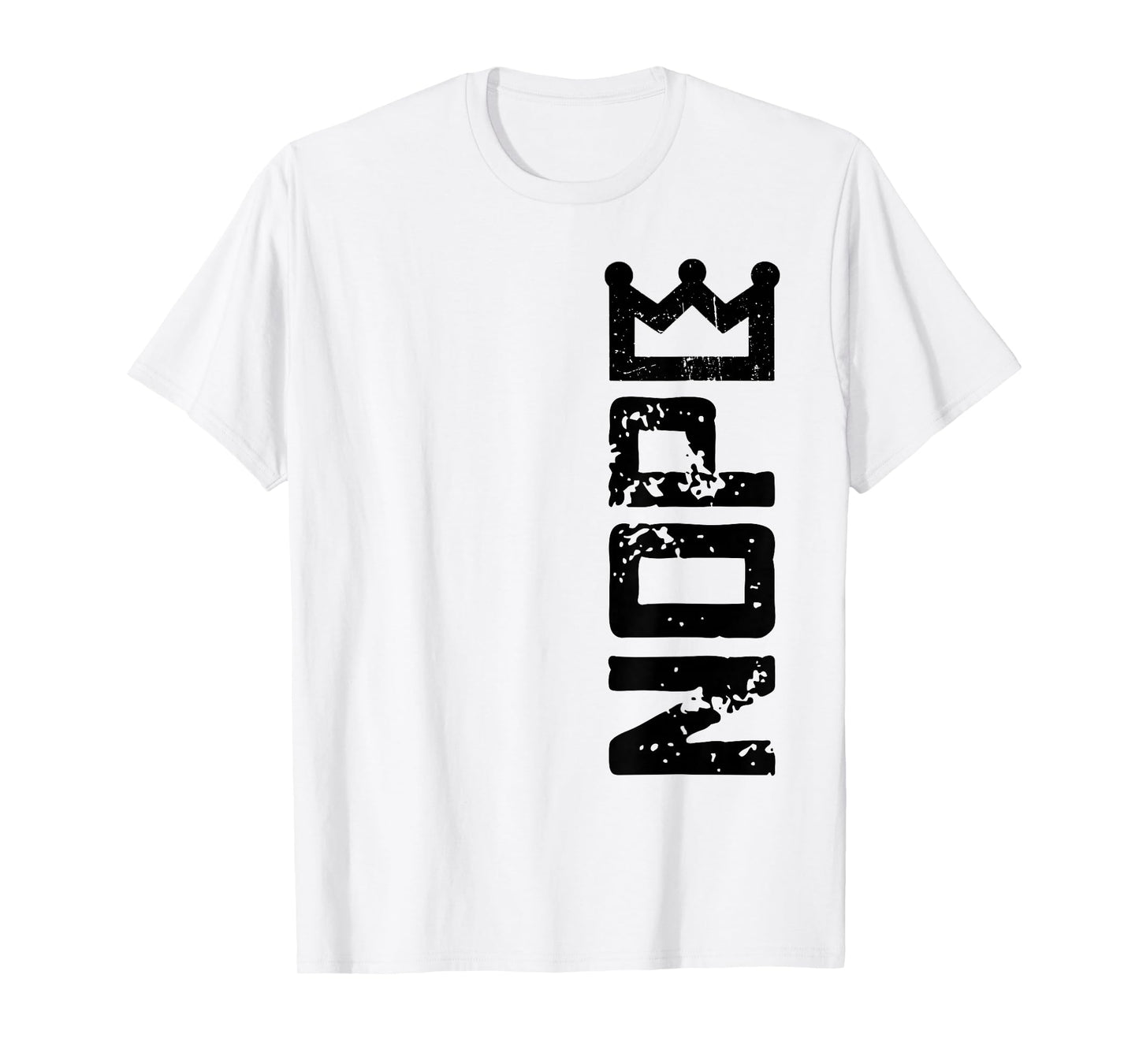 Vintage No Kings in America Nope Black History Vertical Sign T-Shirt
