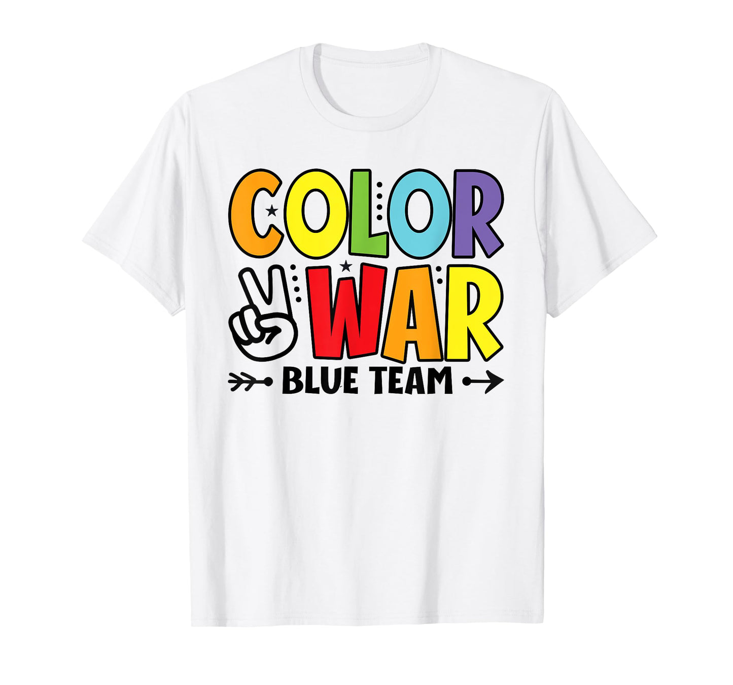 Color War Blue Team Sleepaway Summer Camp Game T-Shirt