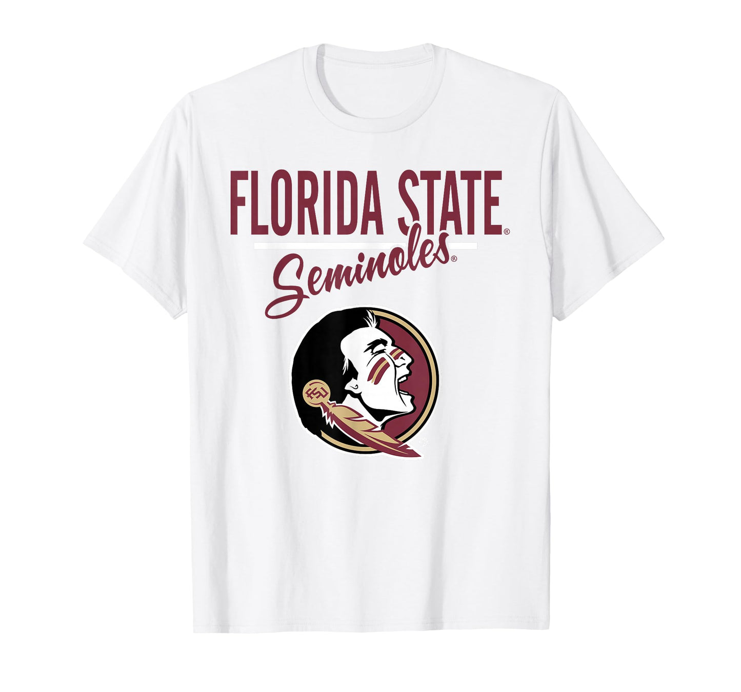 Florida State Seminoles Mascot Gray Officially Licensed T-Shirt