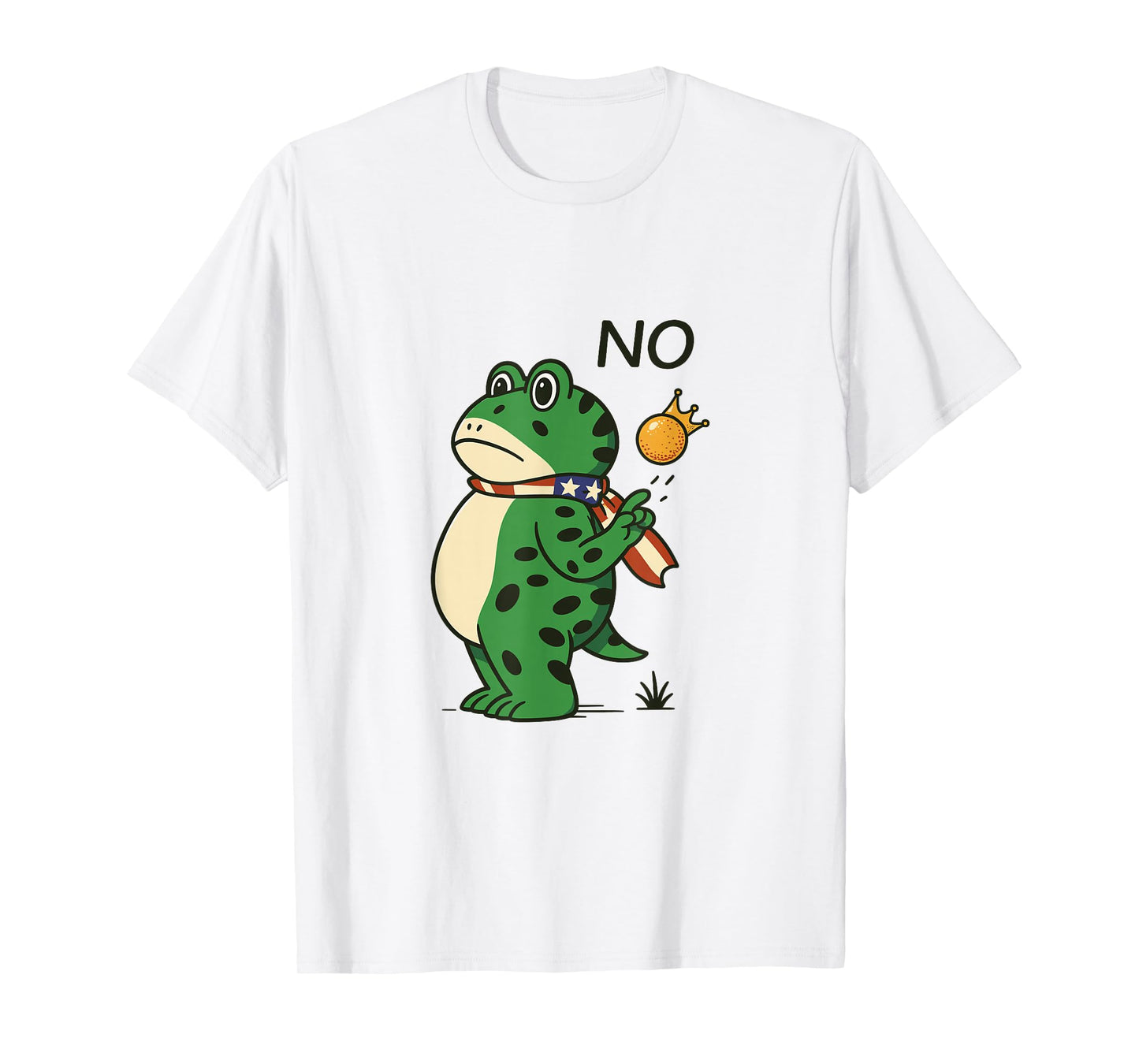 No Kings Frog Portland Frog Protest Vintage T-Shirt