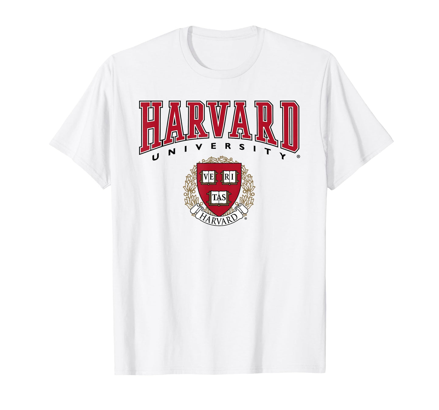 Harvard University Veritas Red Crest T-Shirt