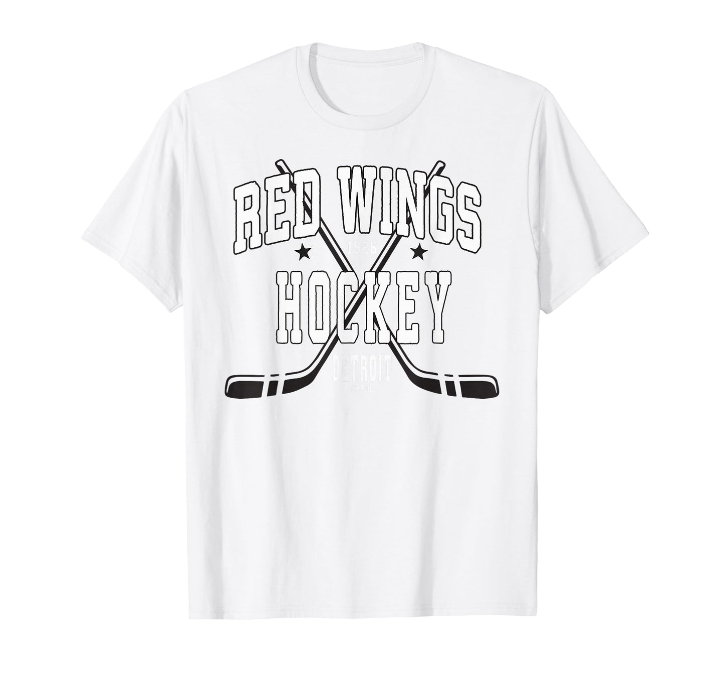 Detroit Red Wings Stars Red Officially Licensed T-Shirt