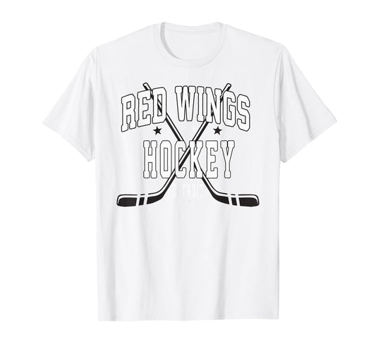 Detroit Red Wings Stars Red Officially Licensed T-Shirt
