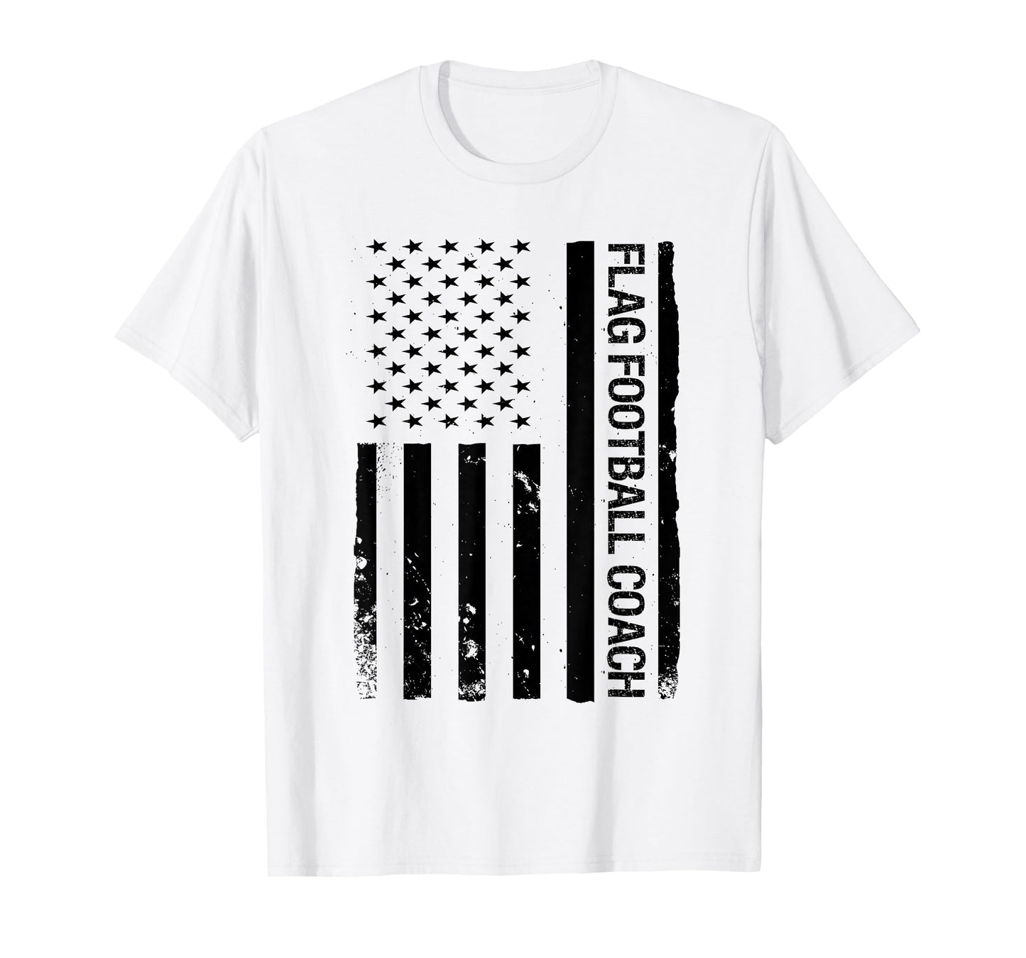 Funny Flag Football Coach USA American Flag T-Shirt