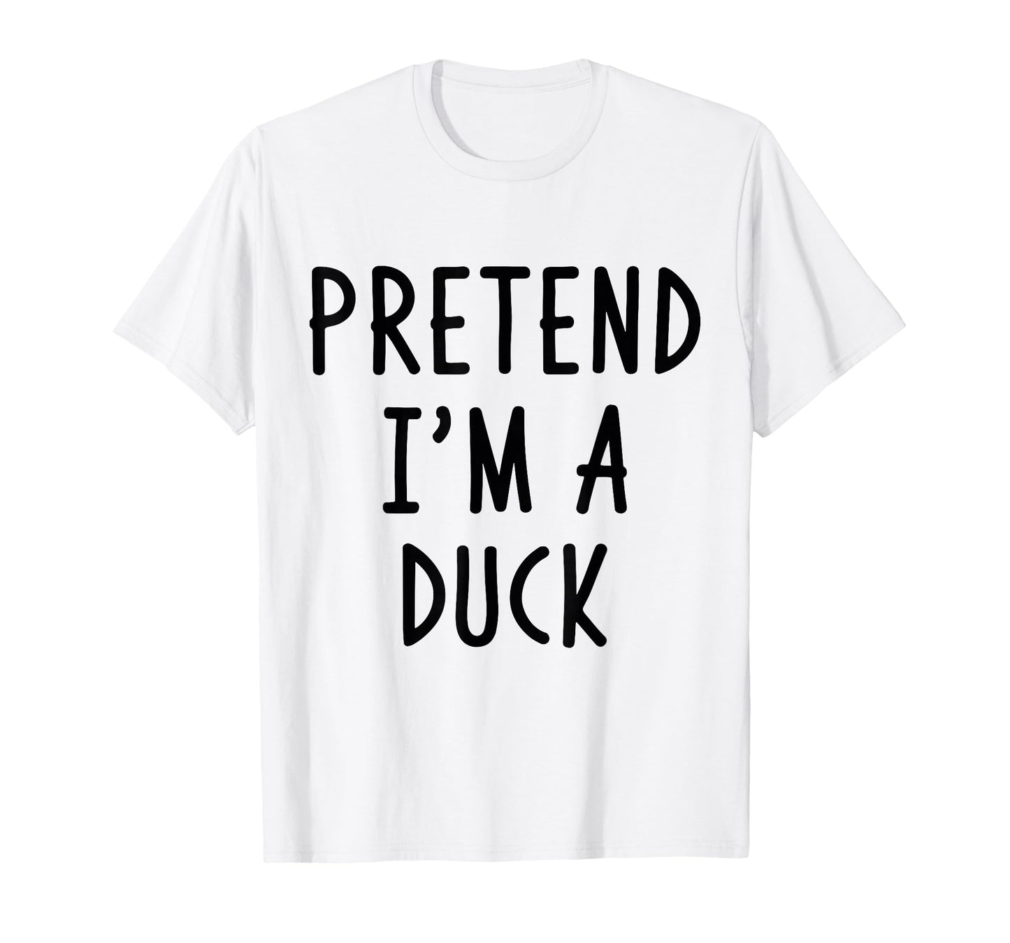Pretend Im a Duck Costume Halloween T-Shirt