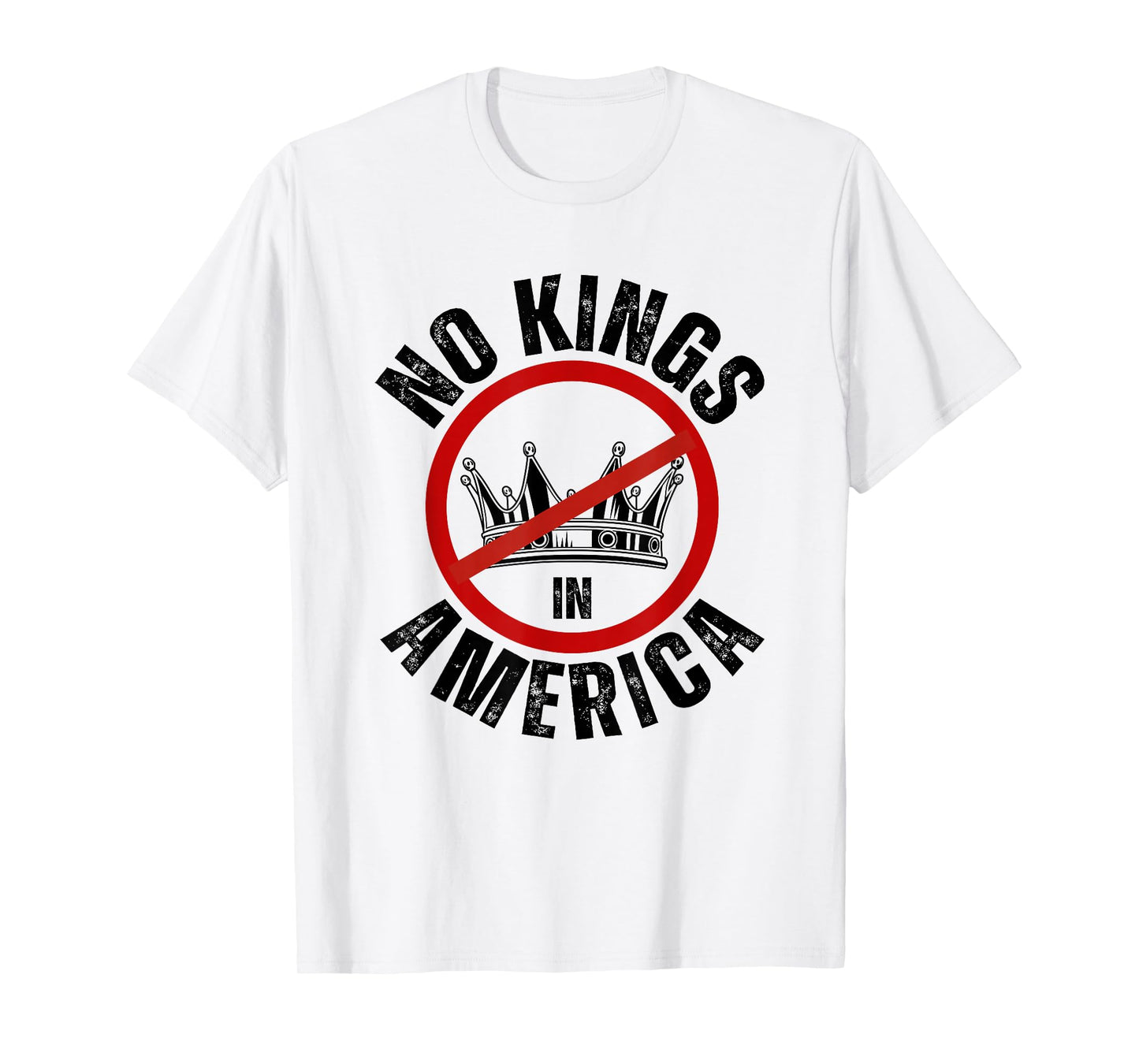 No Kings In America Democracy United States Independence T-Shirt
