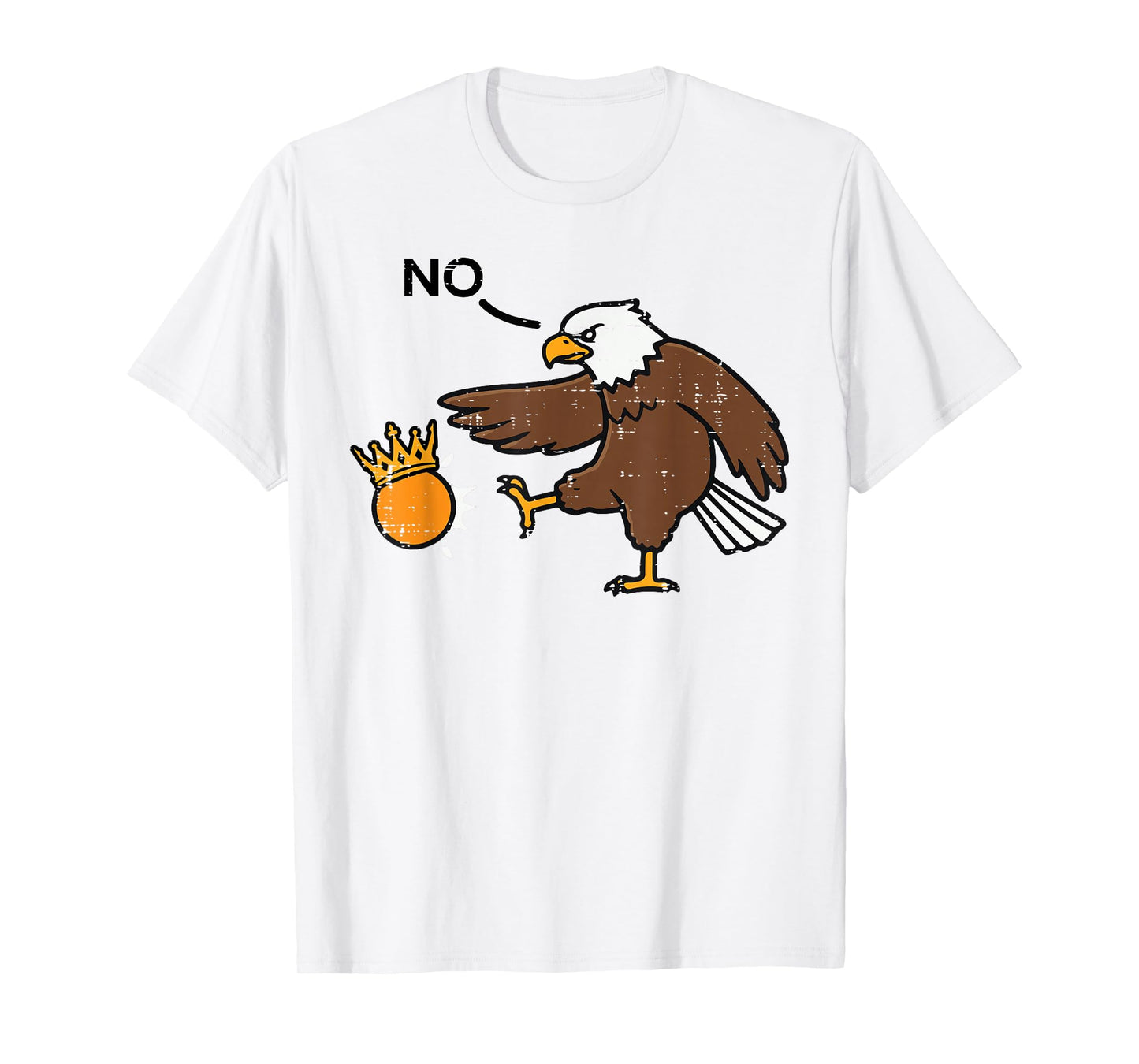 Resist Bald Eagle Kicking Crown No Protest Men Women Kids T-Shirt