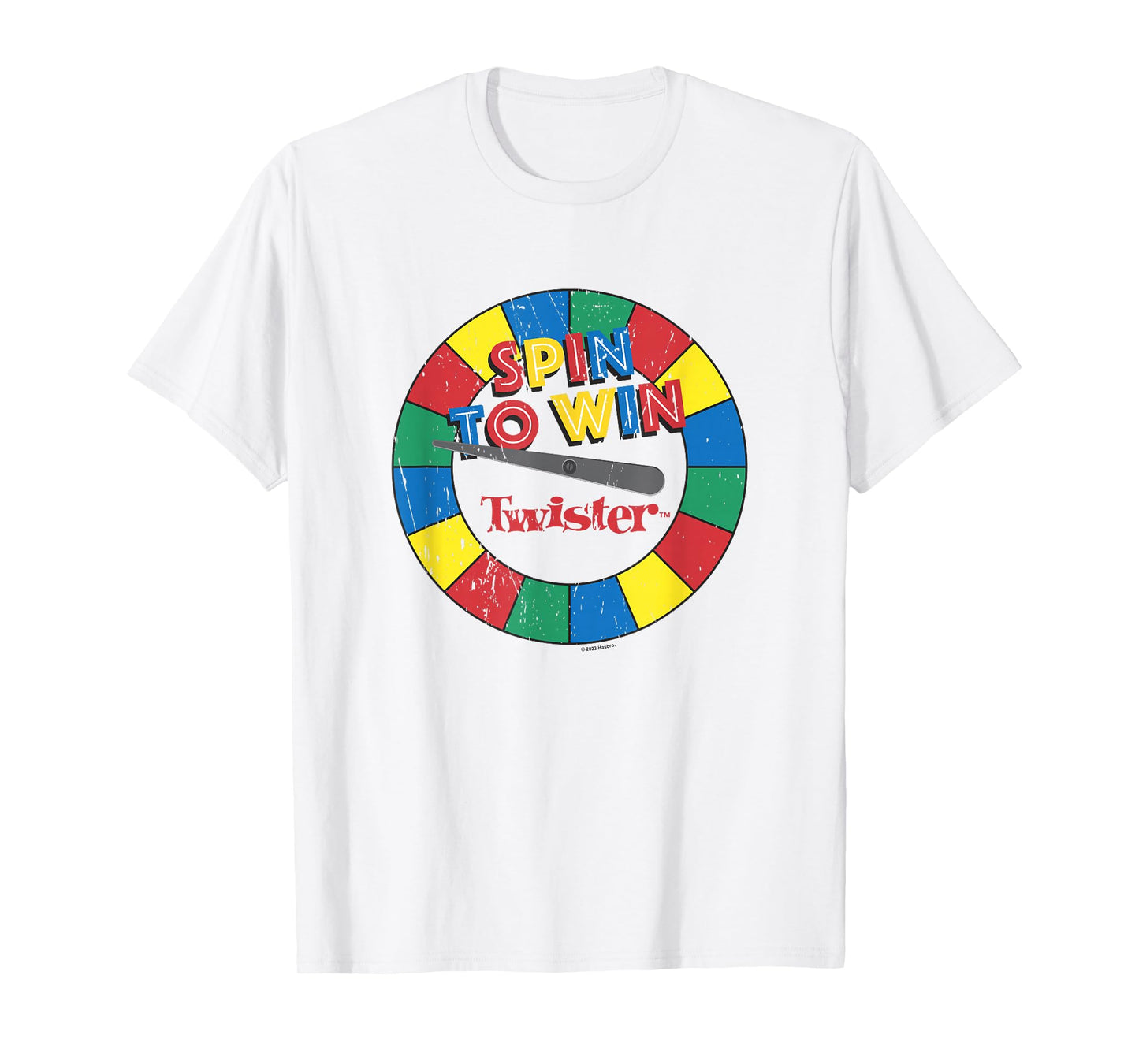 Twister Vintage Retro Distressed Spin To Win Game Logo T-Shirt