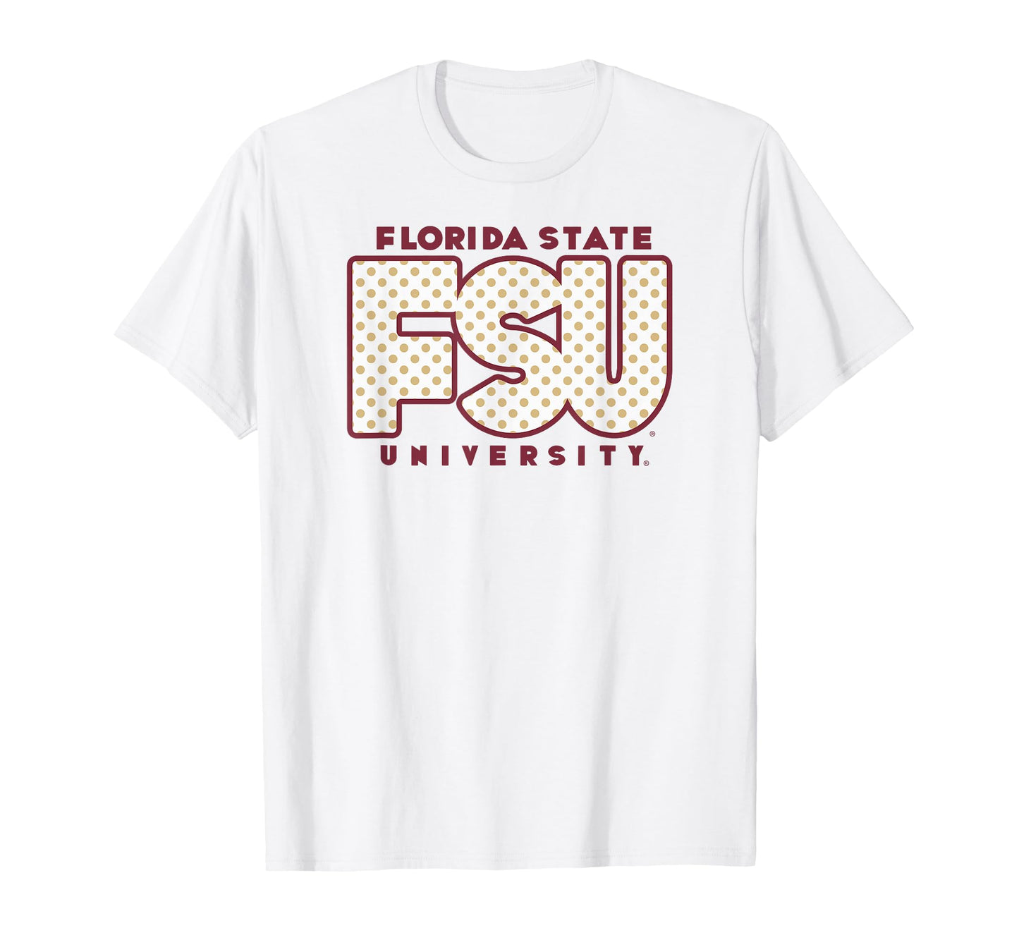 Florida State Seminoles Polka Dots Gray Officially Licensed T-Shirt