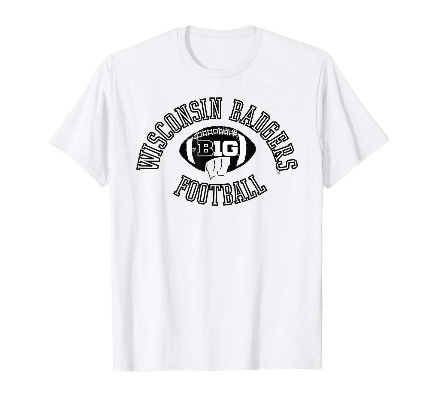 Wisconsin Badgers Big 10 Football Huddle Red T-Shirt