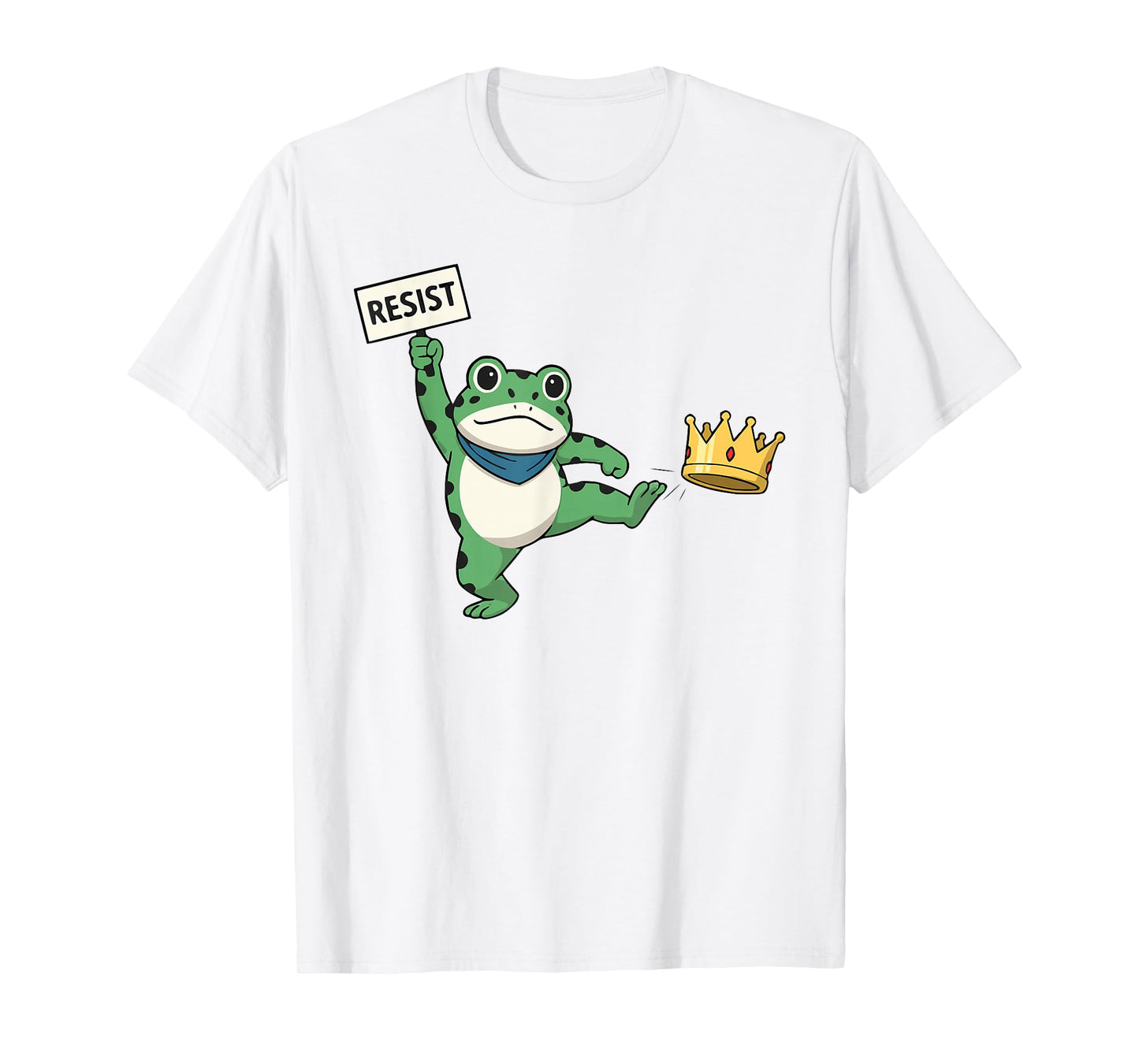 Resist Portland Frog Protest Slogan - No Kings Statement USA T-Shirt