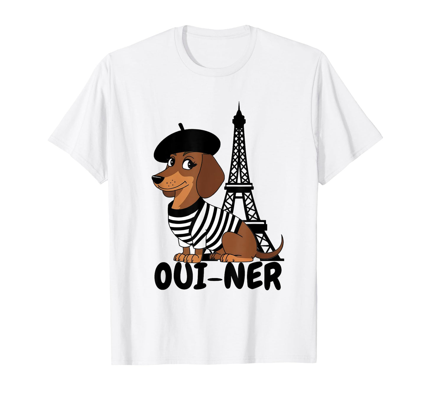 Oui-Ner Dog Funny Dachshund Wiener Sausage Ween Doxie T-Shirt