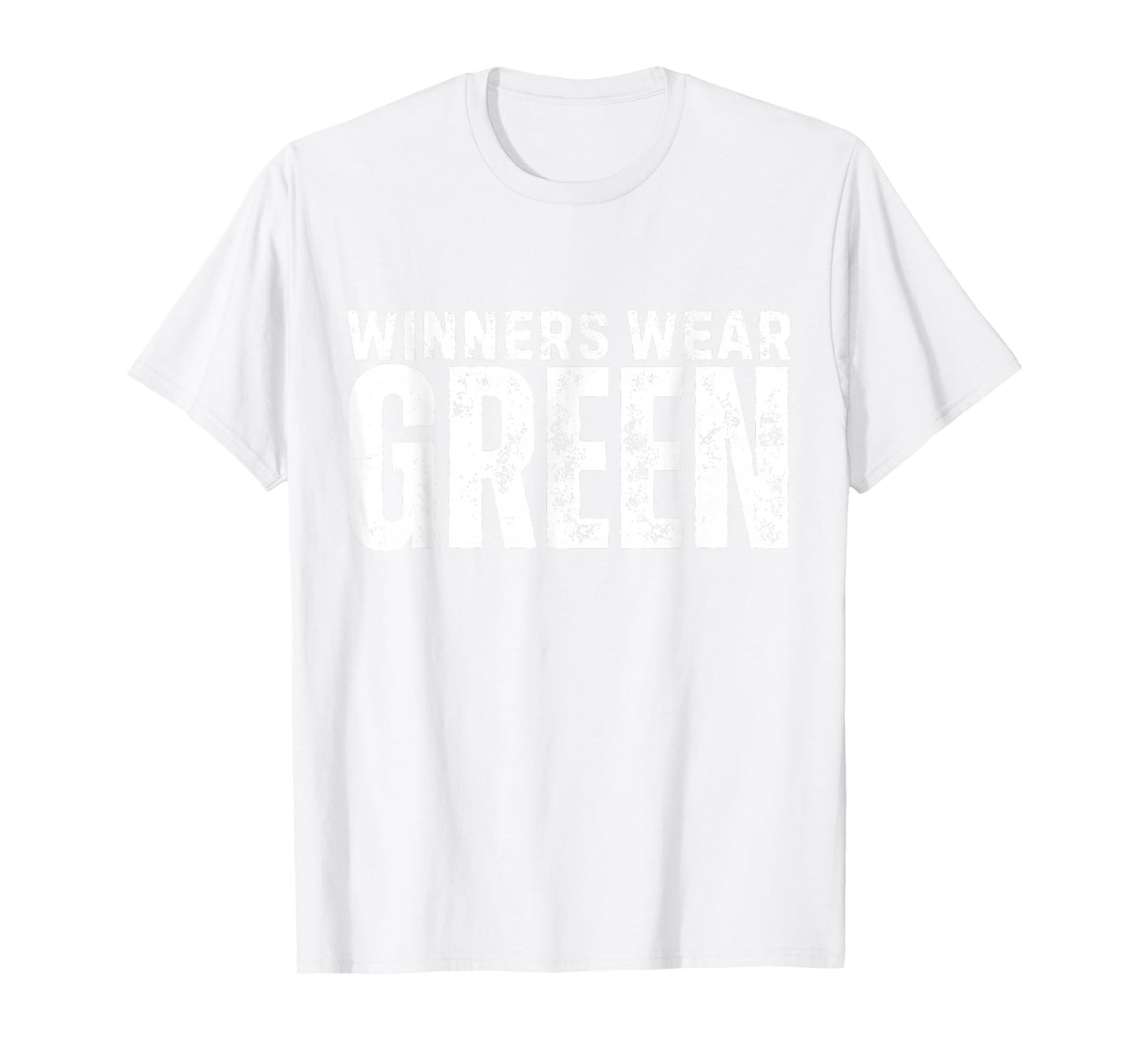 Winners Wear Green Spirit Wear Team Game Color War Camp Game T-Shirt