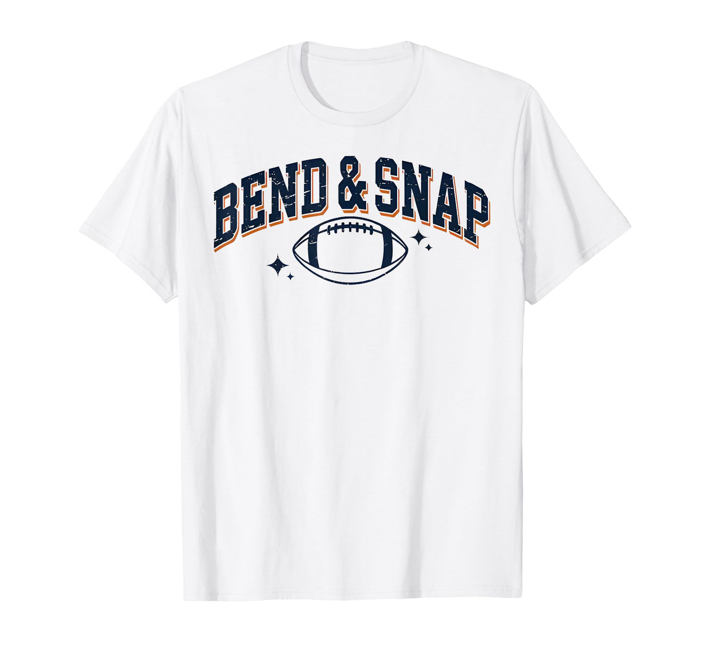 Funny Game Day Touchdown Season Cute Bend and Snap Football T-Shirt