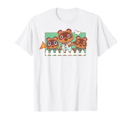 Animal Crossing: New Horizons Tom Nook Family Panel T-Shirt