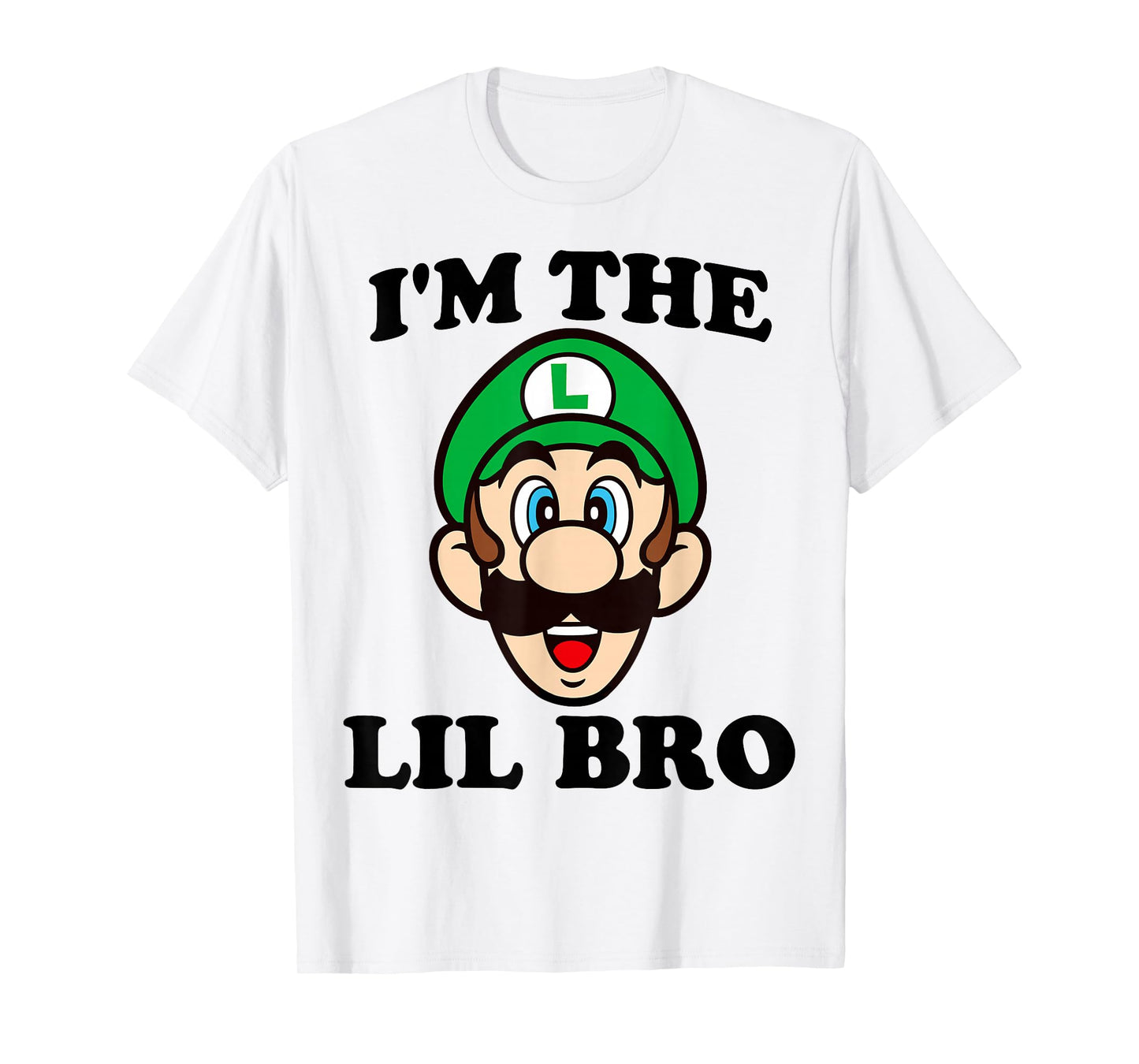 Nintendo Super Mario Luigi Lil Bro Graphic T-Shirt T-Shirt