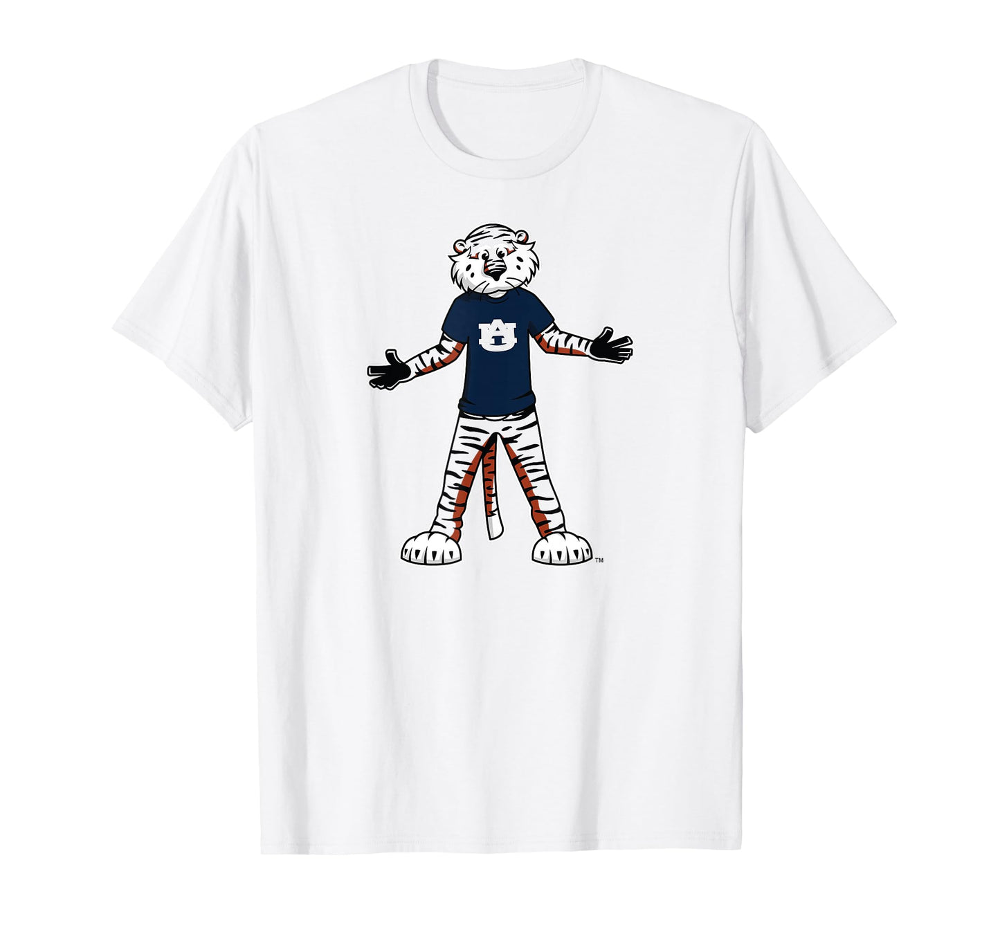 Auburn Tigers Aubie Mascot Orange Officially Licensed T-Shirt