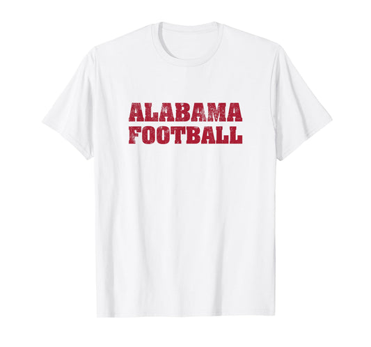 Alabama Football Distressed Vintage T-Shirt