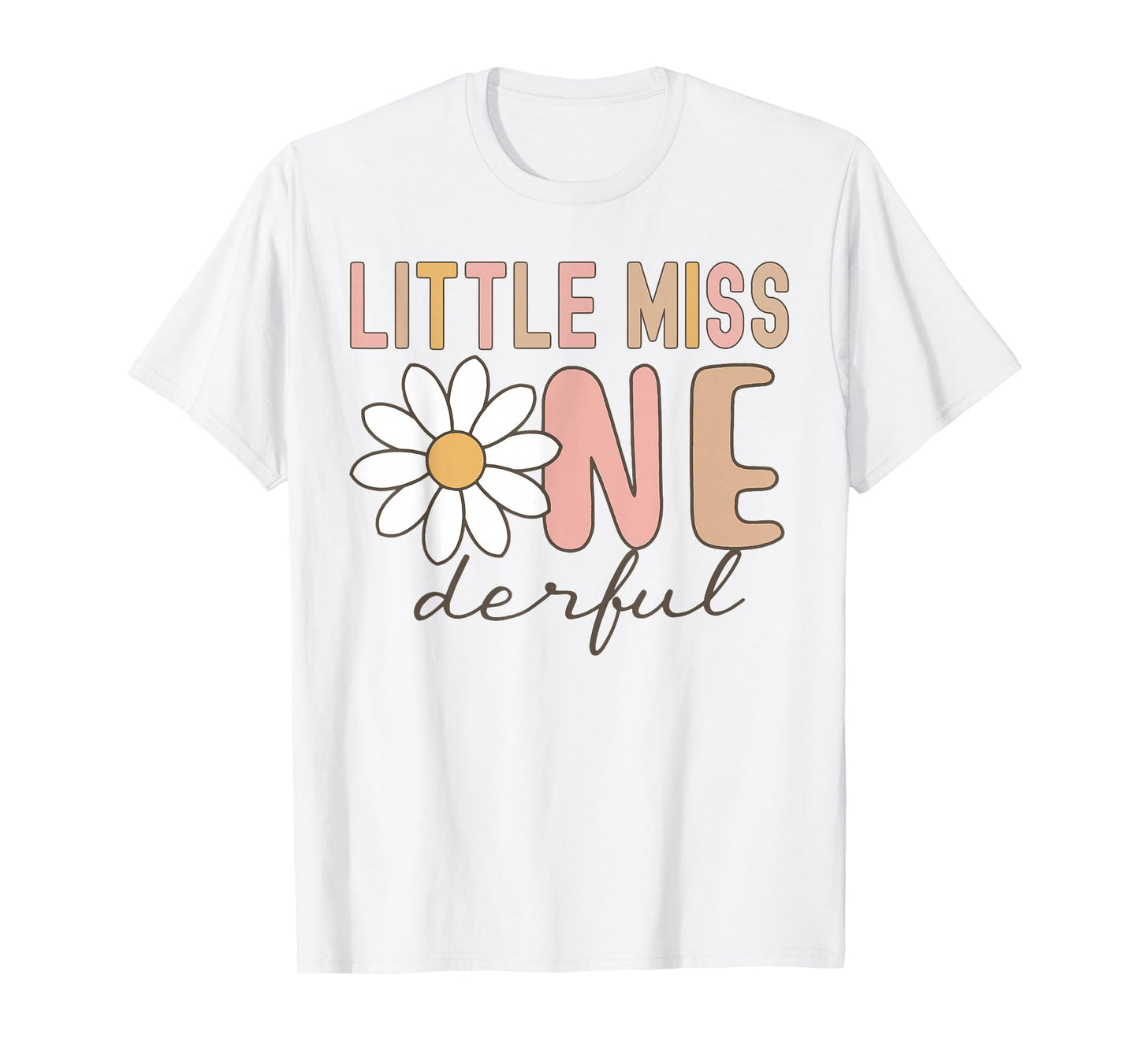 Little Miss Onederful First Birthday Daisy Family Matching T-Shirt