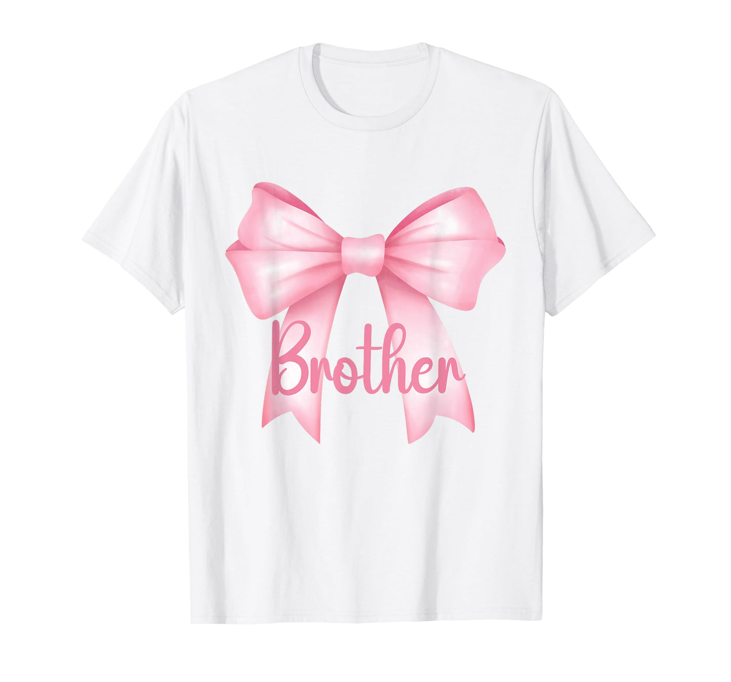Brother Pink Bow Birthday Girl Brother Of The Birthday Girl T-Shirt