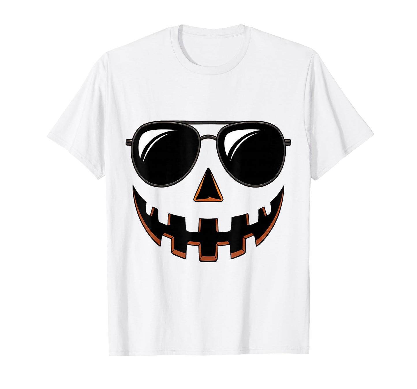 Funny Jack O Lantern Face Pumpkin Halloween Costume Men Boys T-Shirt