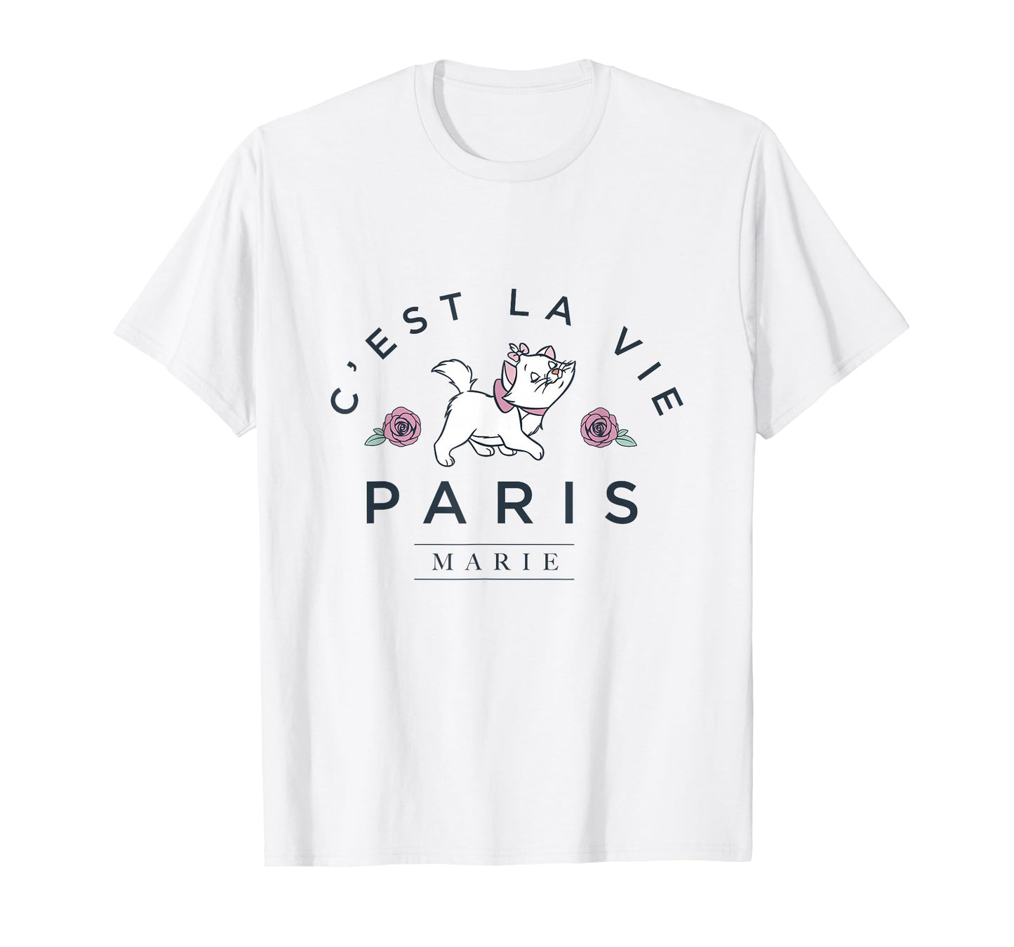 Disney The Aristocats Marie in Paris Floral Vibes T-Shirt