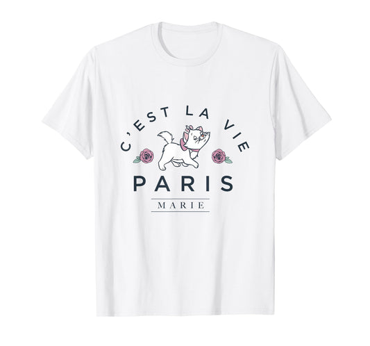 Disney The Aristocats Marie in Paris Floral Vibes T-Shirt