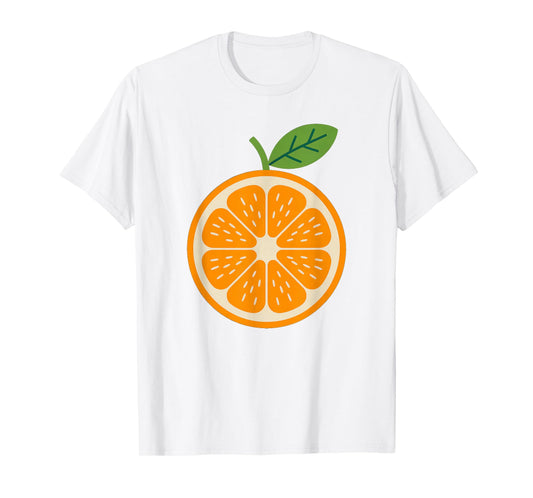 Cute Orange Slice Costume Healthy Fruit Minimal T-Shirt