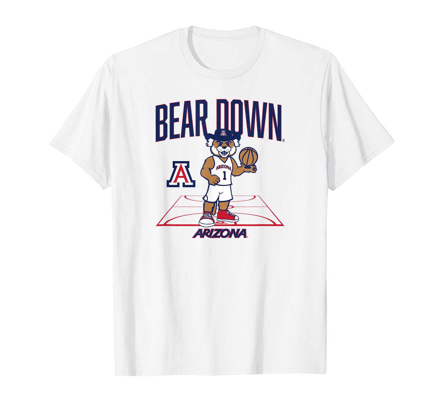 Arizona Basketball: Mascot Court T-Shirt