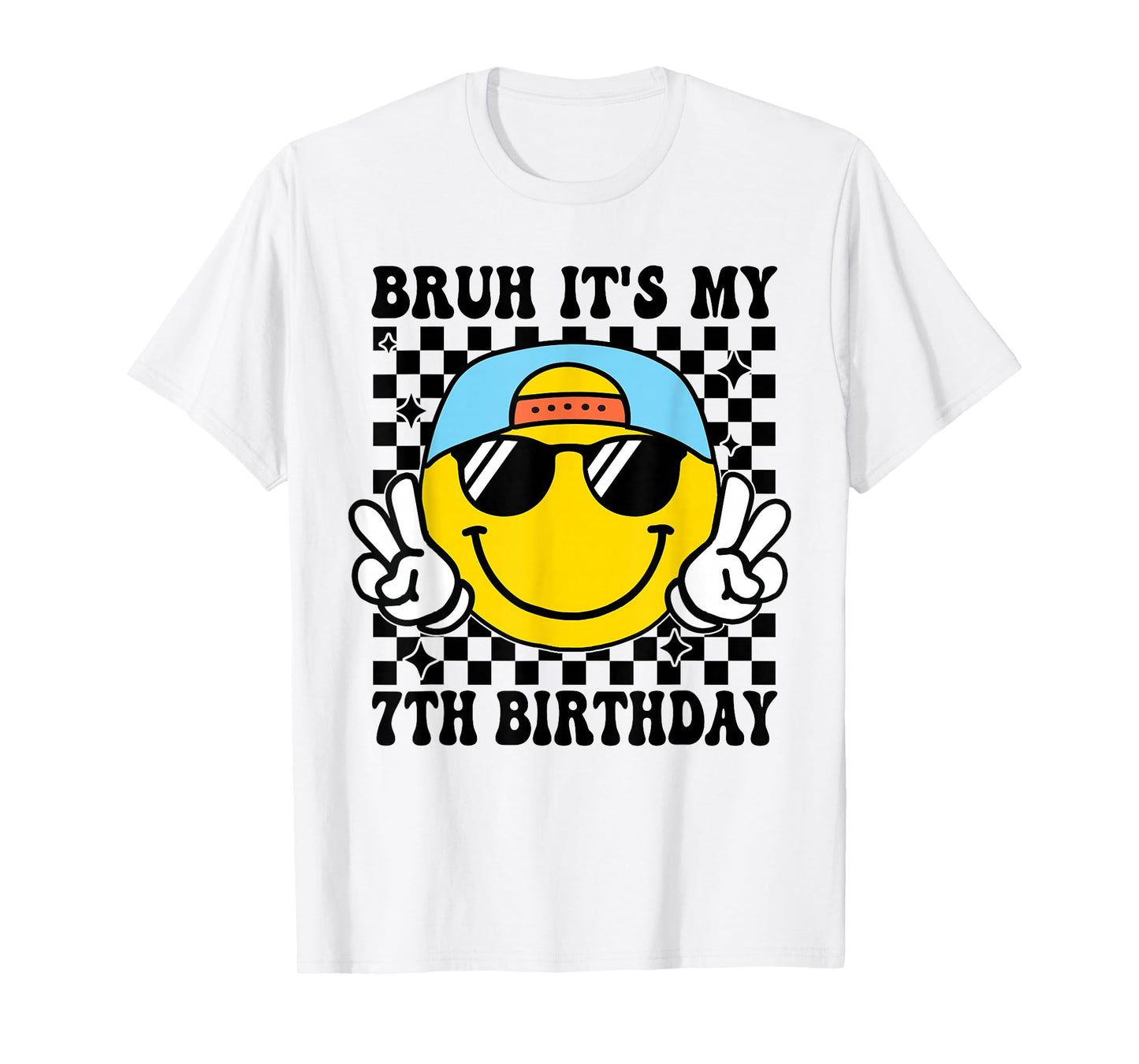 Bruh It's My 7th Birthday 7 Year Old Birthday Boys Girls T-Shirt