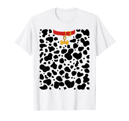 Dalmatian Dog Costume Shirt Adult Kids Dalmatian Costume T-Shirt