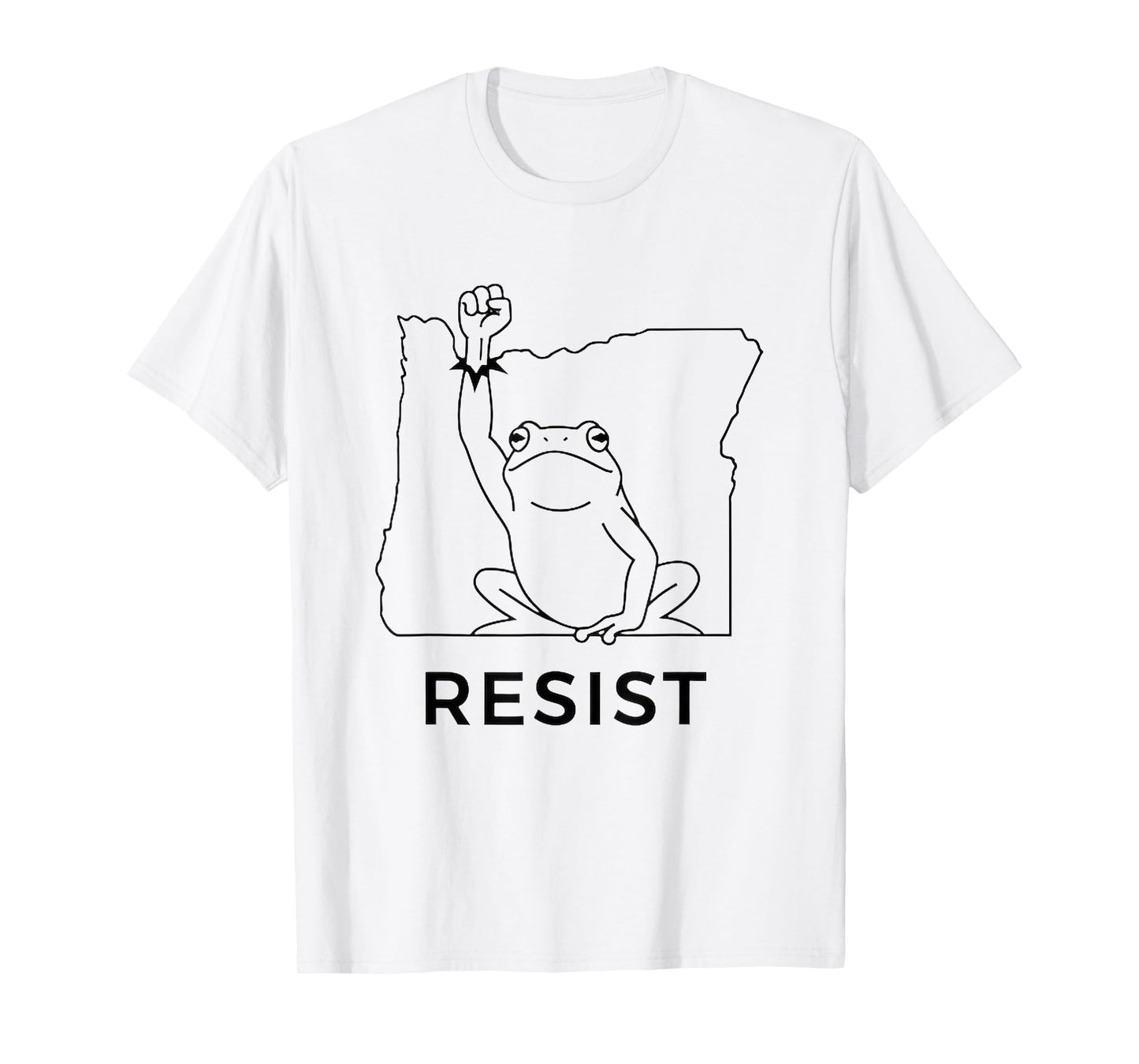 Portland Frog Protest Shirt Funny Portland Frog T-Shirt