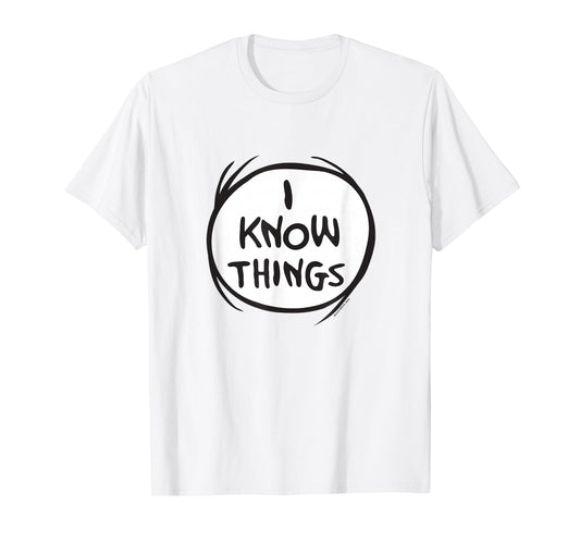 Dr. Seuss Cat In The Hat I Know Things Officially Licensed T-Shirt