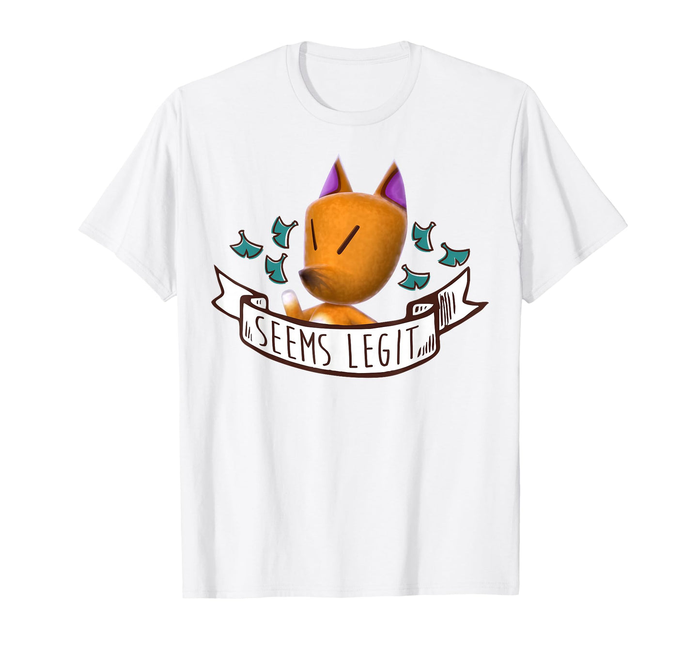 Nintendo Animal Crossing Redd Seems Legit Graphic T-Shirt