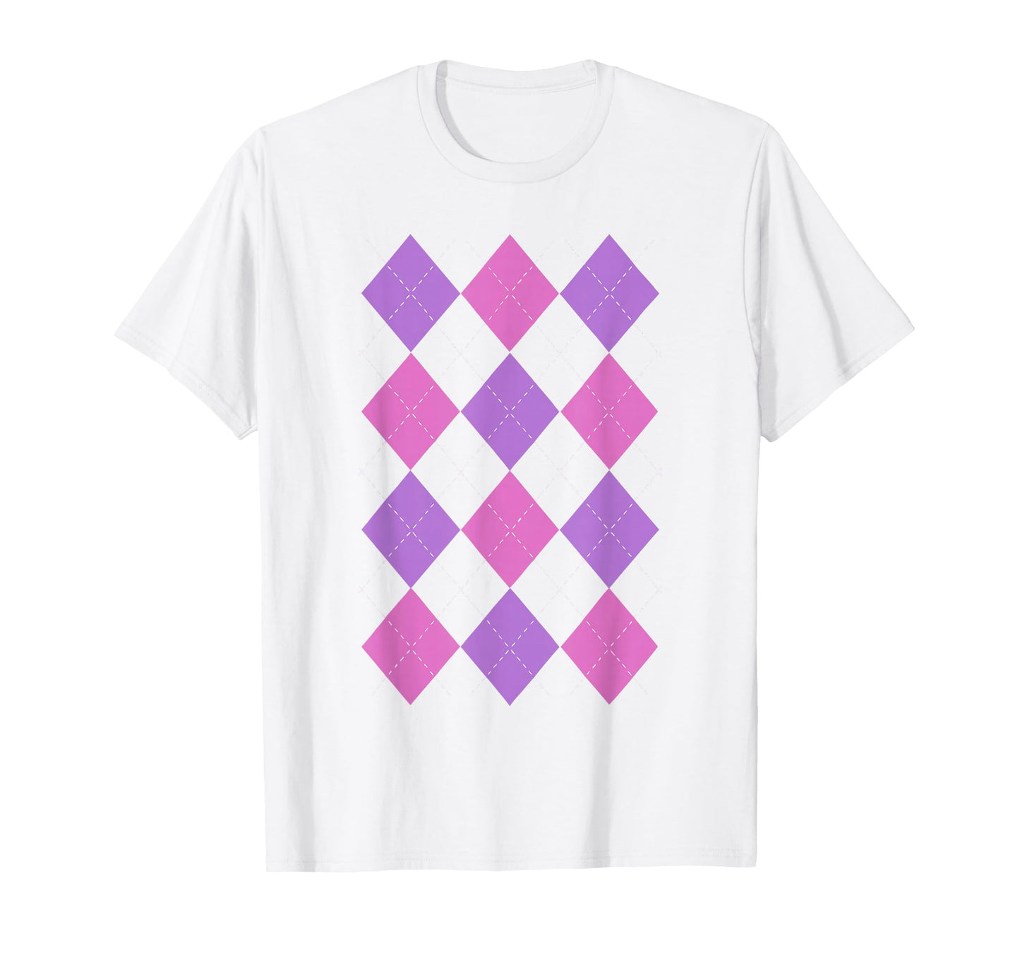 Kpop Baby Pink Color Argyle for Girls Kids Men Women K-Pop T-Shirt