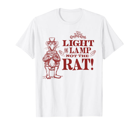 Disney The Muppet Christmas Carol Light The Lamp Not The Rat T-Shirt