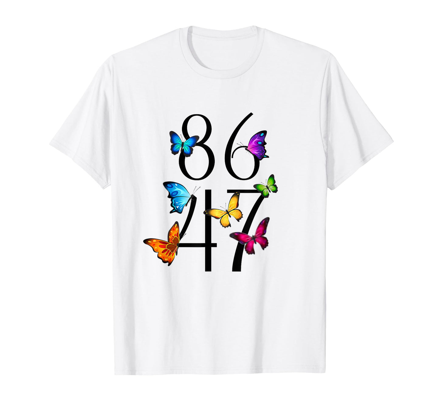 8647 anti Trump 86 47 Floral Mens Womens T-Shirt