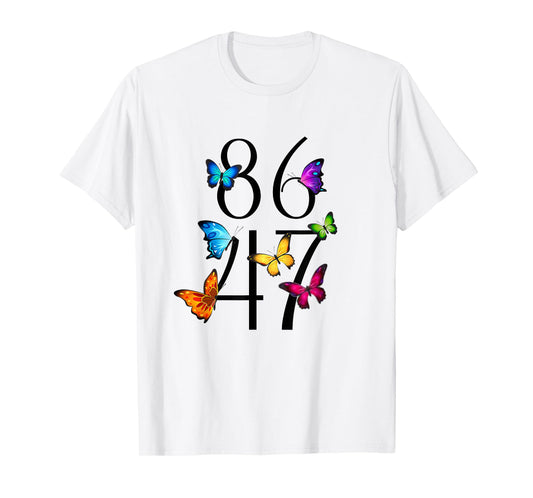 8647 anti Trump 86 47 Floral Mens Womens T-Shirt