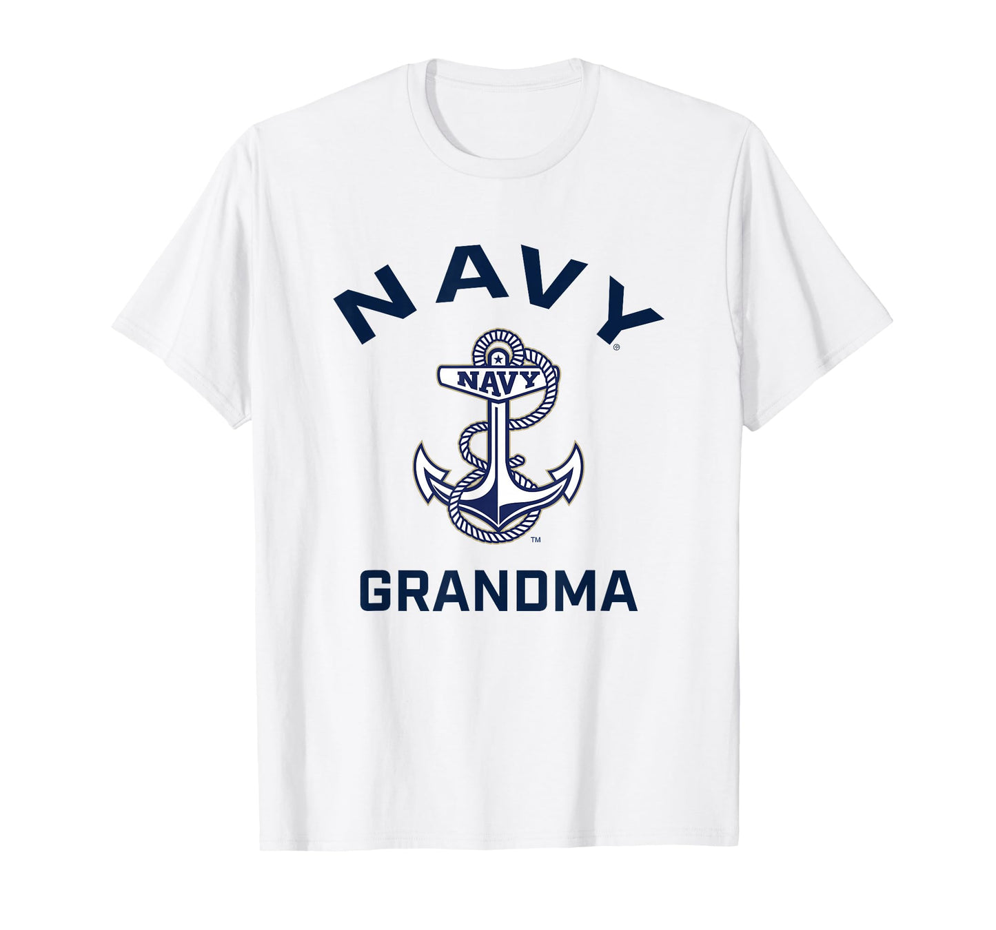 US Naval Academy Navy Midshipmen Arched Grandma T-Shirt