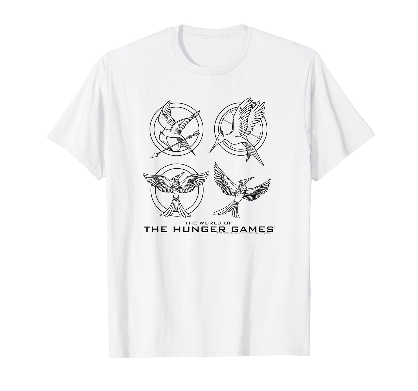 The Hunger Games Mockingjay Icons Movie T-Shirt