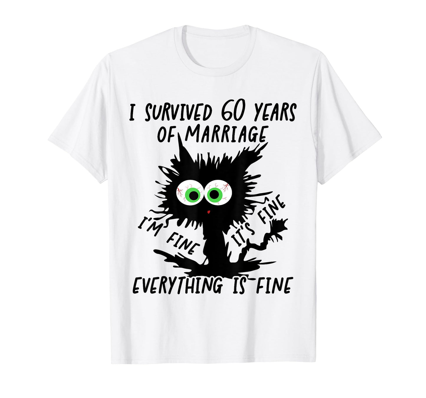 Diamond Wedding I Survived 60 Years Of Marriage T-Shirt