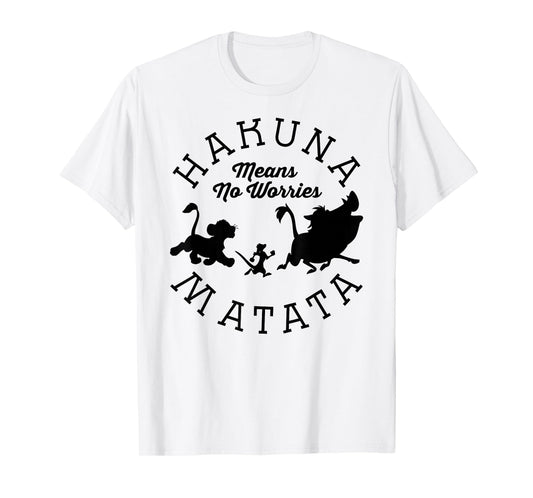 Disney The Lion King Hakuna Matata Means No Worries Shadows T-Shirt