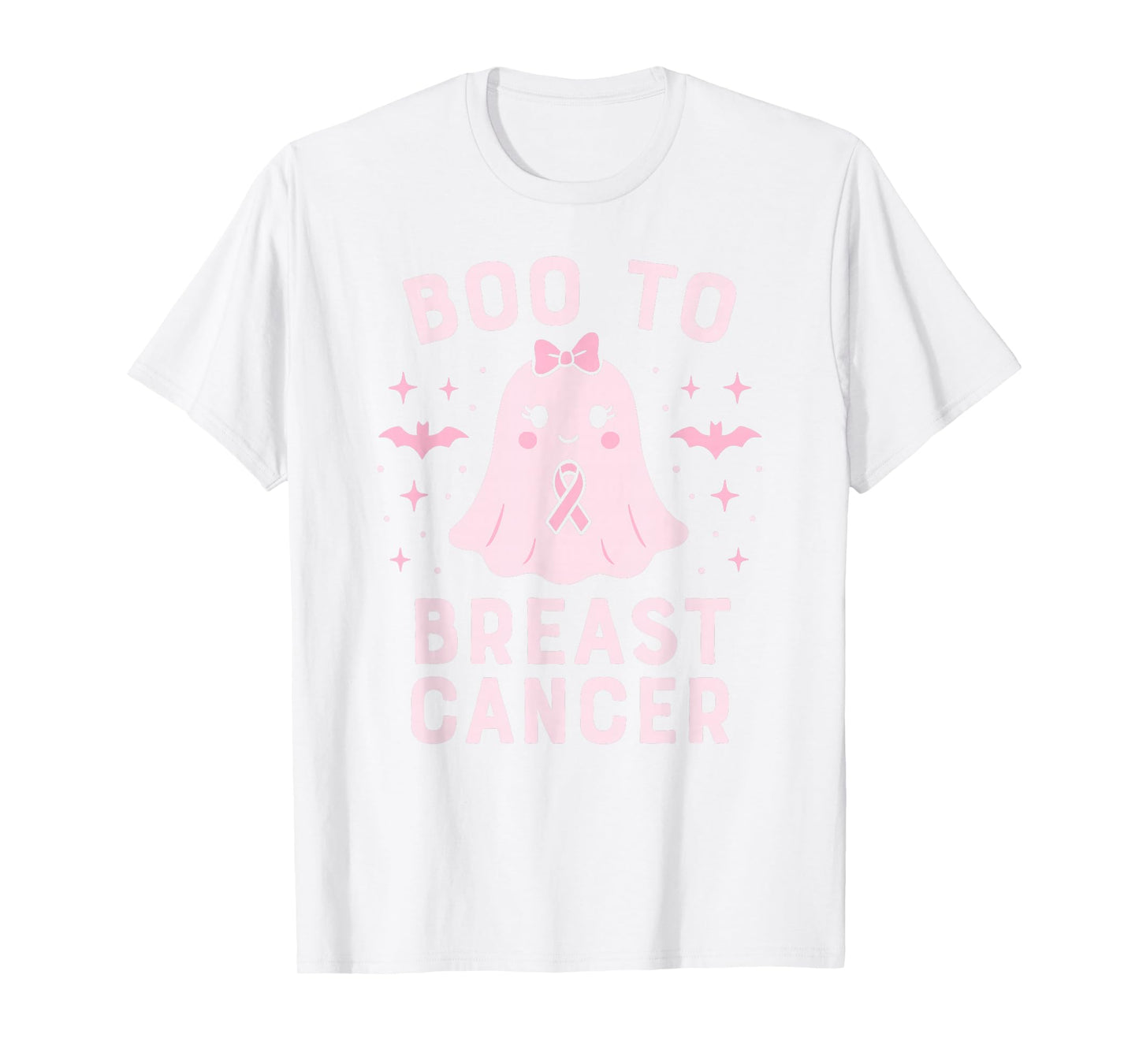 Boo to Breast Cancer Halloween Pink Ghost Awareness T-Shirt