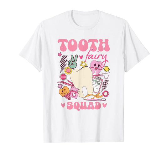 Cute Tooth Fairy Squad Matching For Dentist Dental Assistant T-Shirt